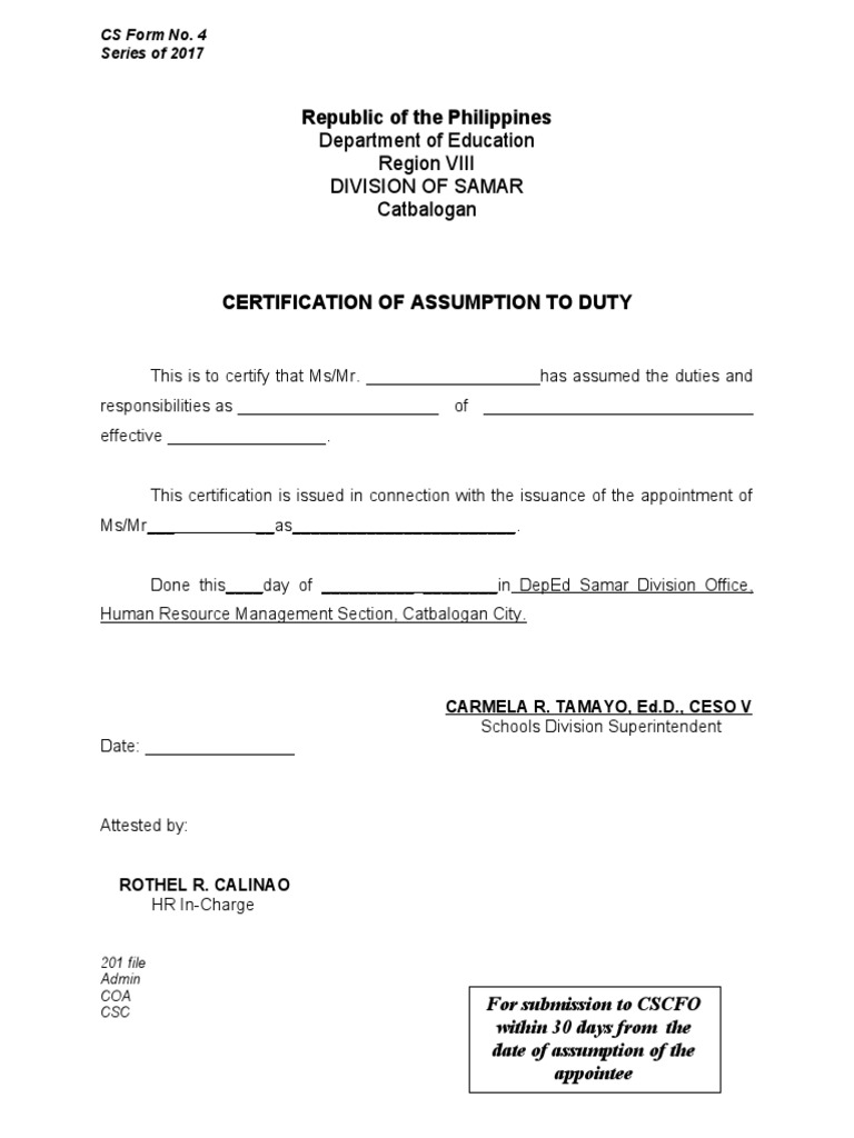 To Duty Meaning
