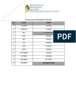 Jadual Perhimpunan Bulanan Kokurikulum