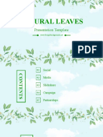 Natural Leaves Powerpoint Slide