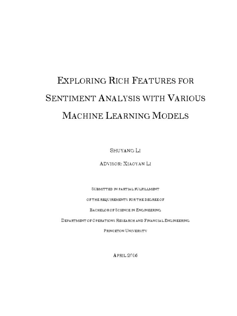 Li, Shuyang Final Thesis PDF Part Of Speech Linguistics