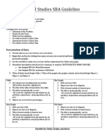 Social Studies SBA Guideline - Instrument Used To Collect Data