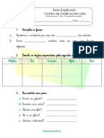 A.3.1. Ficha de Trabalho - Os Órgãos Dos Sentidos (2) - EF