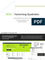 GCSE FactorisingQuadratics