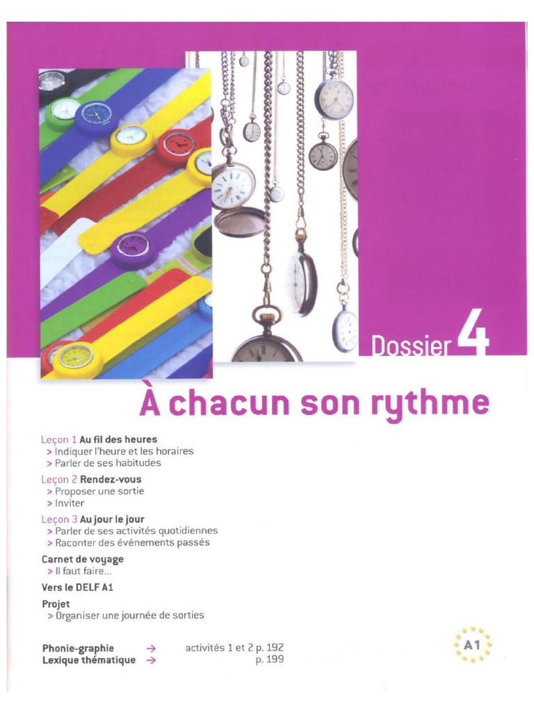 4 - À Chacun Son Rythme - AE1+ | PDF