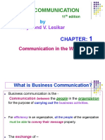 BUS 201 - 1 - Communication in The Workplace
