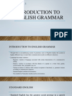 Intro to English Grammar Fundamentals