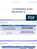 Learning Experience Guide For Science 8