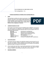 Technical Specification of Stainless Steel Centrifugal Blowers