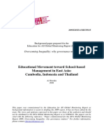 Educational Movement Toward School-Based Management in East Asia