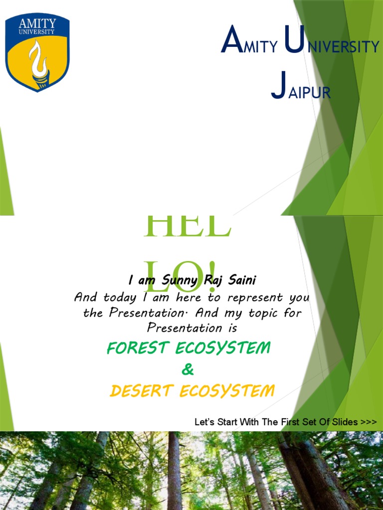 Forest Ecosystem Pdf Desert Forests