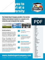 Find university sports opportunities in the UK
