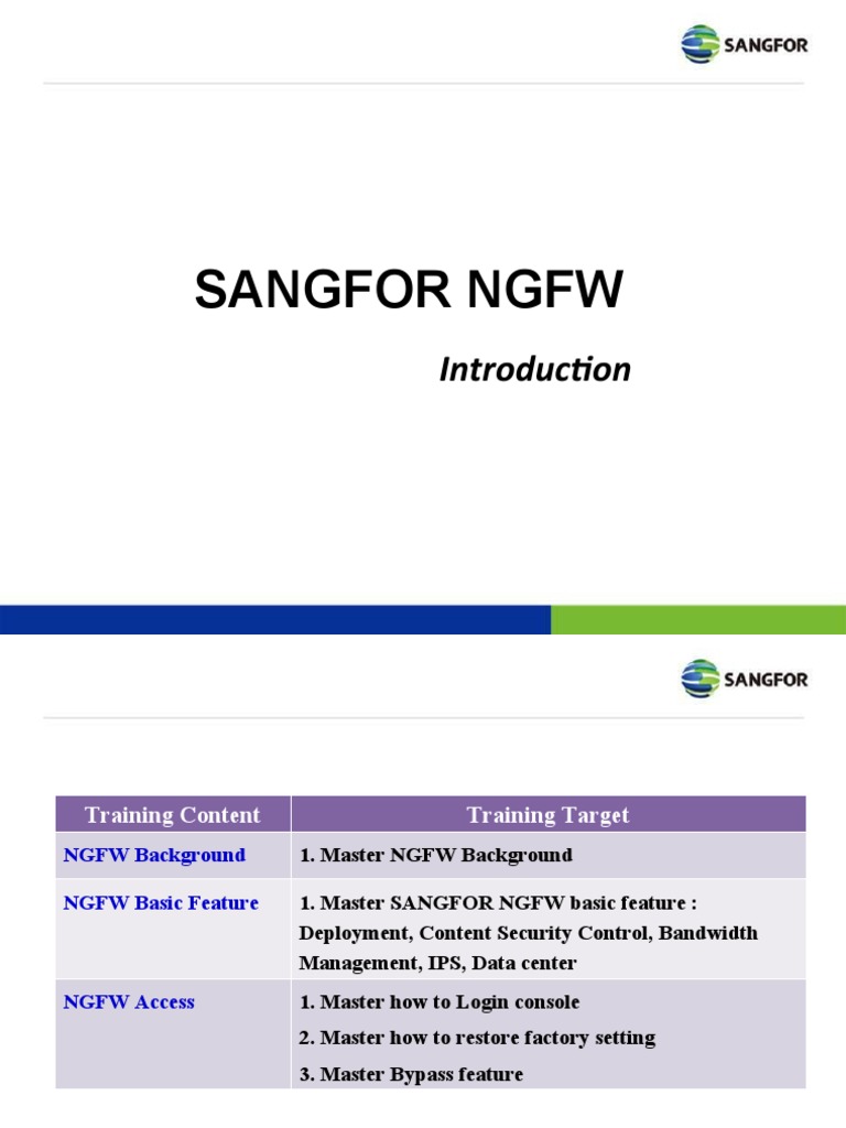 SANGFOR NGFW Features Overview | PDF | Denial Of Service Attack | Web ...
