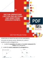 Vector Projections and Direction Angles