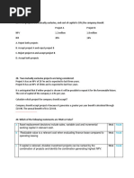 MTQS Investment Appraisal Test Ans