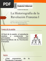 Sesión 01 - La Historiografía de La Revolución Francesa