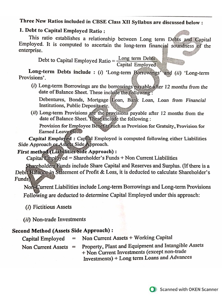 Accounting Ratios Pdf