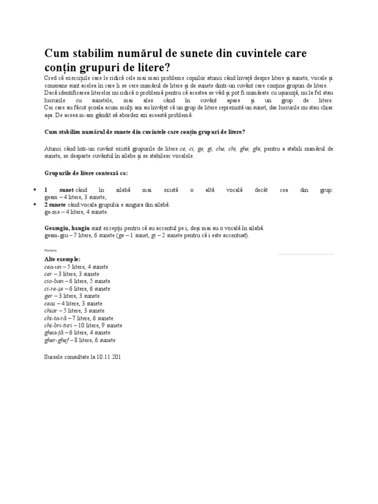 Sunete | PDF