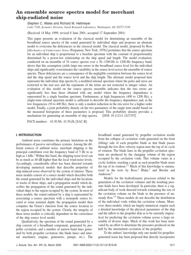 Source Spectra Model | PDF | Spectral Density | Spectrum