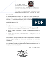 Carta de Compromiso "Feria de Las Artes"