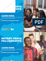 Rotary Peace Fellowships Certificate Postcard En