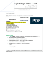 Secuencia de Matemática Fracciones.