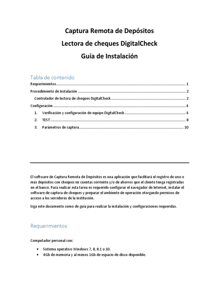 Instalación del Driver TS240 para Cheques | PDF | Archivo de ...