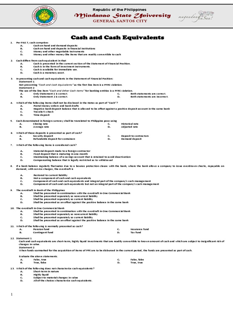 Understanding Cash and Cash Equivalents An Analysis of Key Concepts