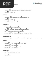 Lay Me Down Lead Sheet in C