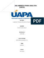 Legislación Tributaria, Monetaria y Financiera Unida IX