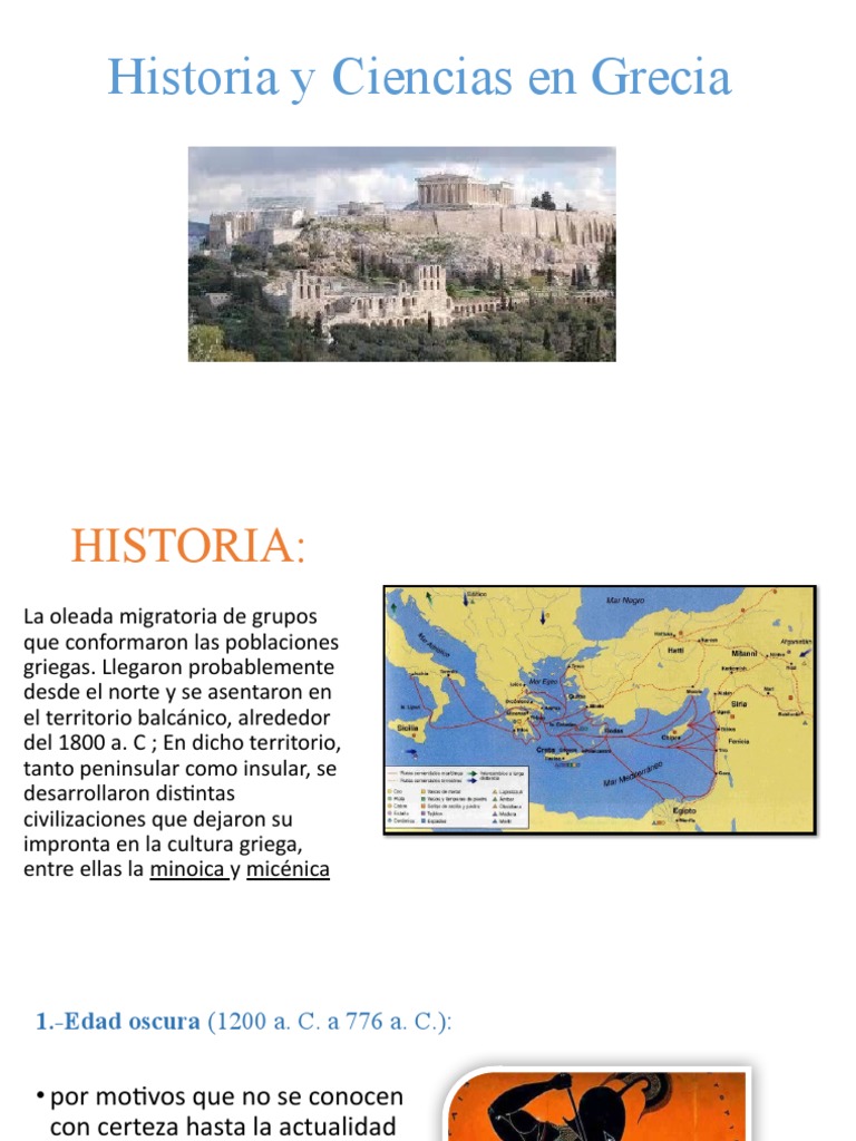 Historia y Ciencias de la Antigua Grecia | PDF | Antigua Grecia ...