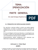 INDEPENDIZACIÓN: REQUISITOS, TRASLADO DE GRAVÁMENES Y CALIFICACIÓN CATASTRAL