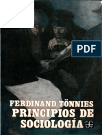 Principios de Sociología. Ferdinand Tönnies