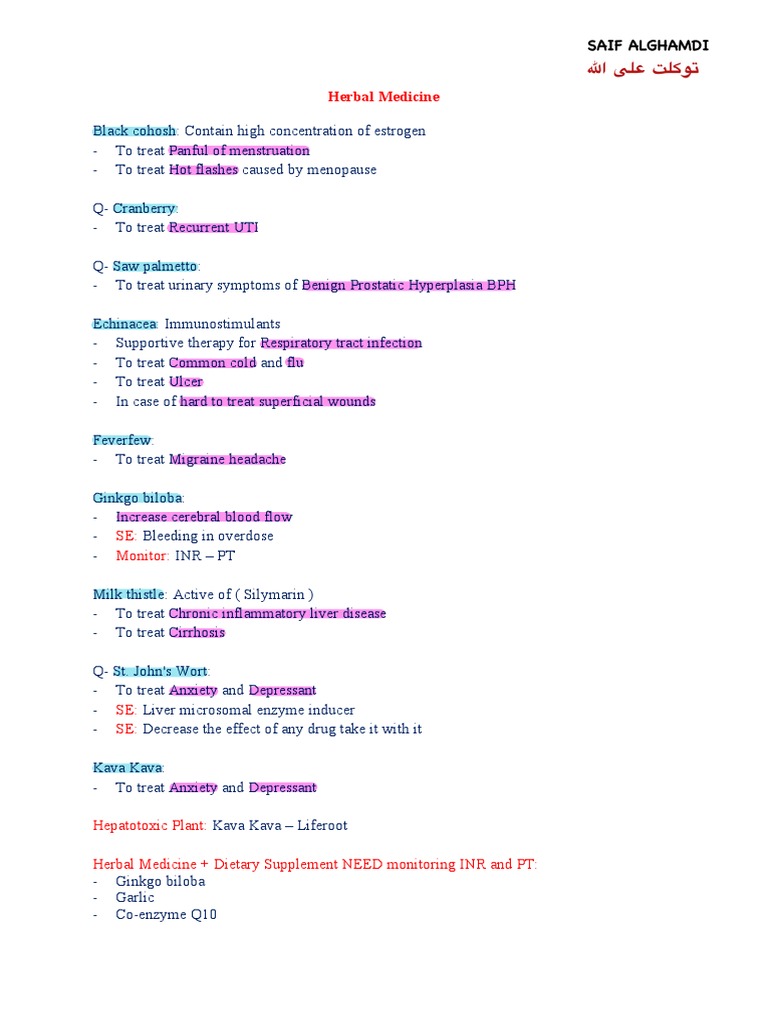 Herbal Remedies for Common Ailments | PDF | Wellness | Science ...