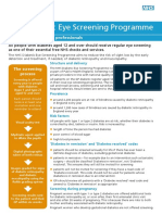 NHS Diabetic Eye Screening Programme: Essential Free NHS Checks