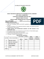 PST 04104 Pharmaceutical Dosage Forms-Marking Guide