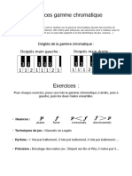 Exercices Gammes Chromatique