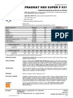 Tehnicni List FRAGMAT NEO SUPER F 031