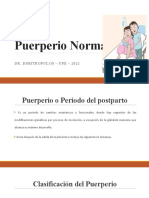 Puerperio Normal y Patologico