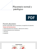 Periodo Placentario Normal y Patologico