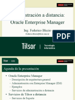 Administración A Distancia: Oracle Enterprise Manager: Ing. Federico Blezio