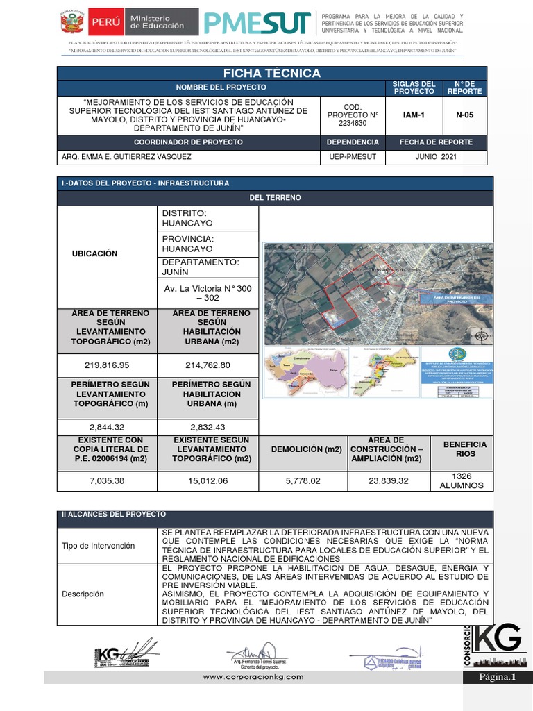Elaboración Del Estudio Definitivo Para El Mejoramiento De La