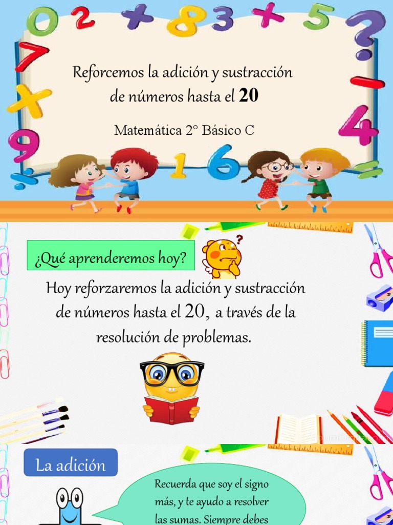 Clase 3 - Sumas y Restas 2° Básico | PDF | Sustracción | Matemáticas