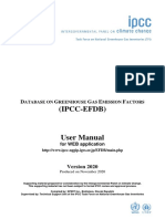 Find Emission Factors and Parameters in the IPCC EFDB