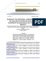 Burnout en Personal Administrativo de Una Institución de Educación Superior Tecnológica