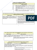 Líneas de Investigación PNFCP