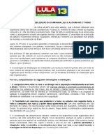 Orientações para mobilizar Lula e Alckmin no 2o turno