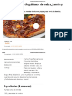 Pizza Casera de Arguiñano - de Setas, Jamón y Queso