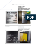 Informe de Observación Electrodomesticos