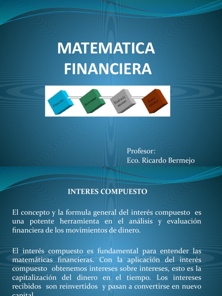 Matematica Financiera 56ef742182c06 | PDF | Interés | Finanzas Matemáticas
