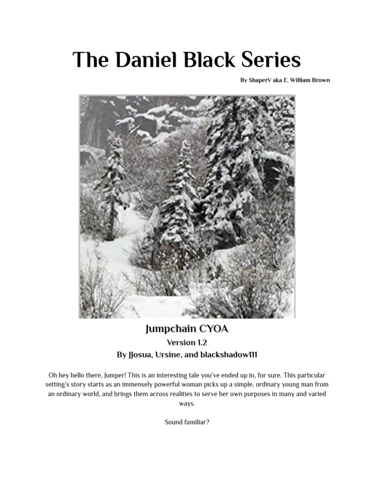 Daniel Black Series: Fimbulwinter Jumpchain | PDF | Witchcraft ...